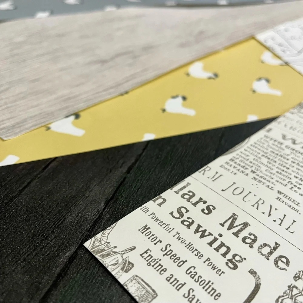 18 Assorted DIY Wallpaper Sheets in different Colors & designs - Farm theme